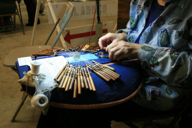 Bobbin Lace Making Demonstration